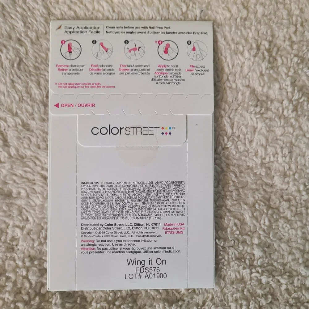 Color Street Wing it On 100% Real Nail Polish Strips
